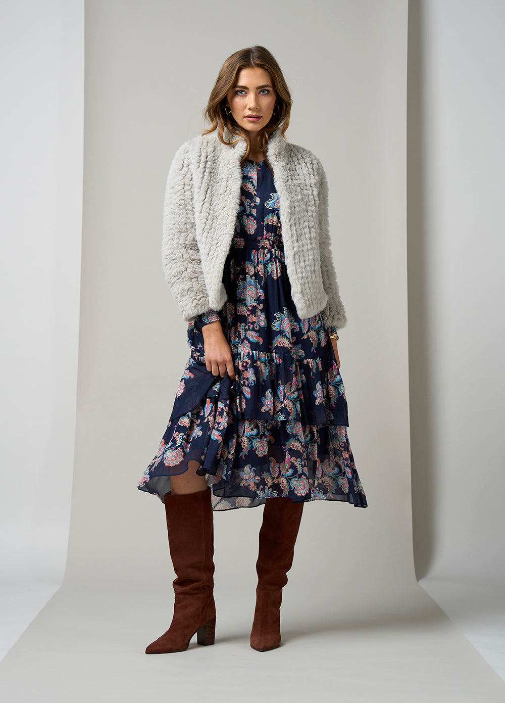 Chelsea Dress Indigo Multi
