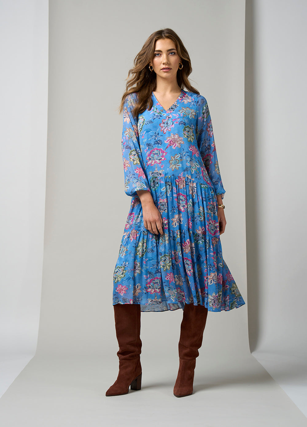 Mayfair Dress Blue Multi