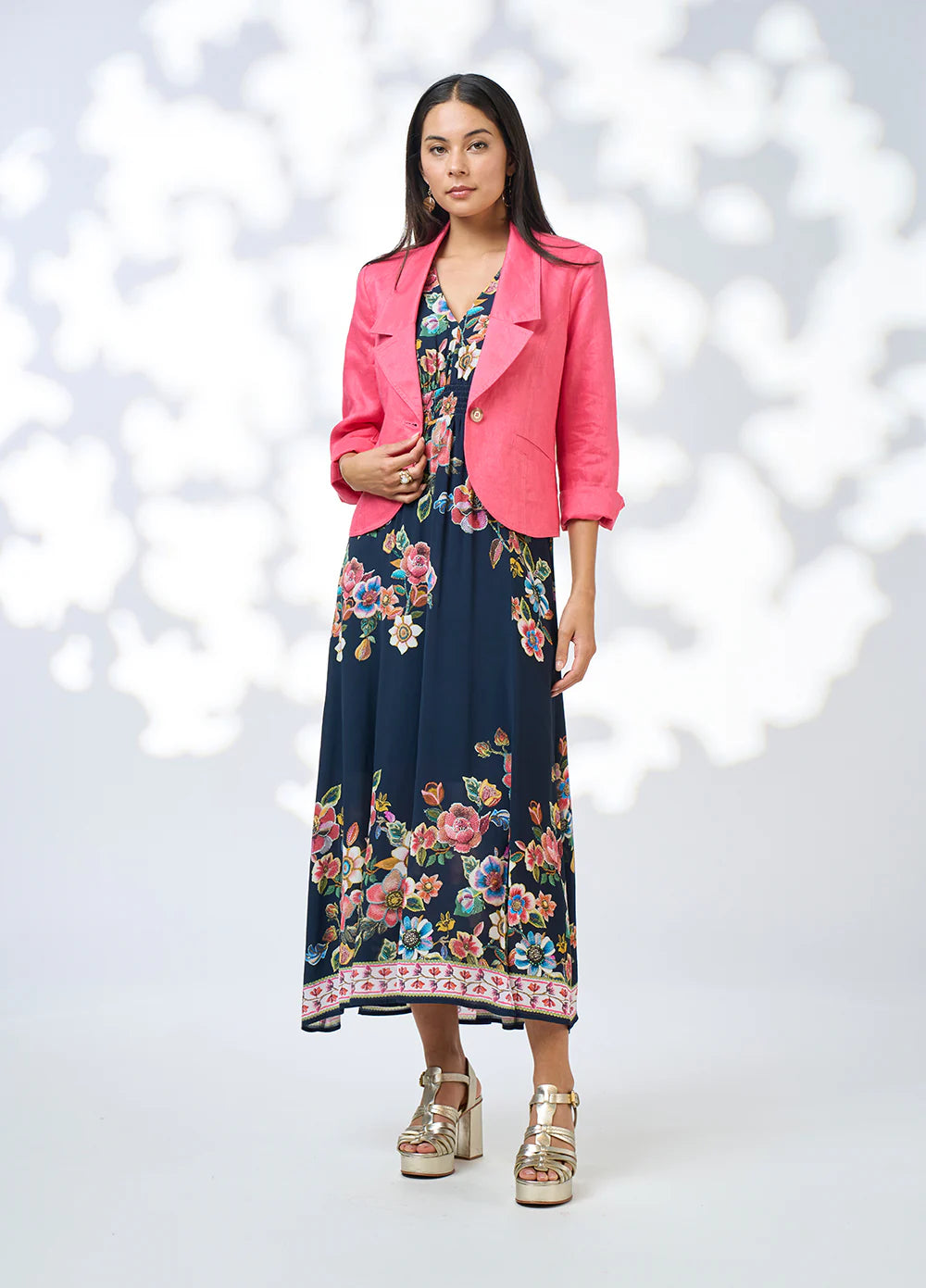 Mystic Rose Midi Dress