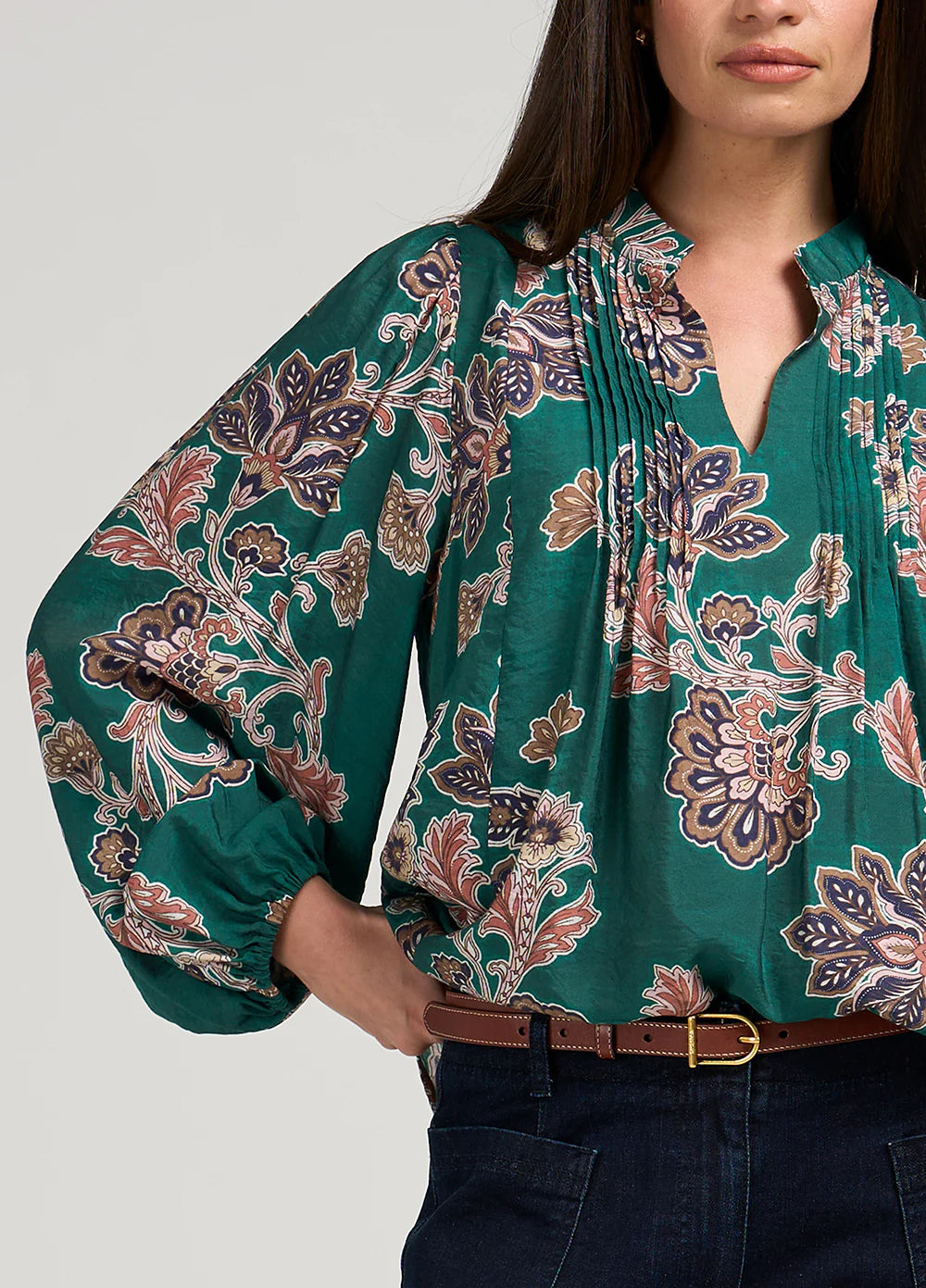 Versailles Blouse Evergreen