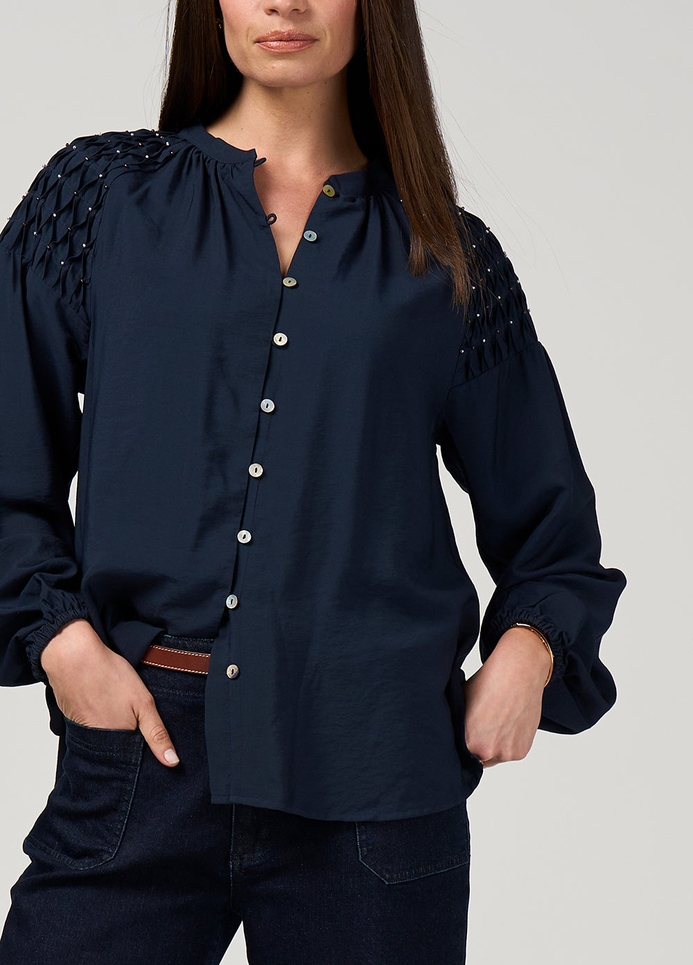 Bijou Blouse Indigo