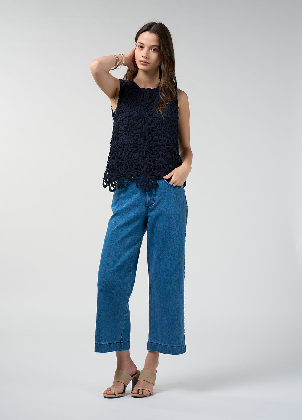 Meera Top Indigo
