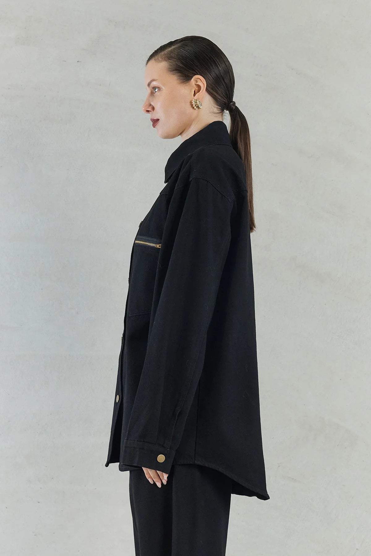 Josefina Denim Shirt Black