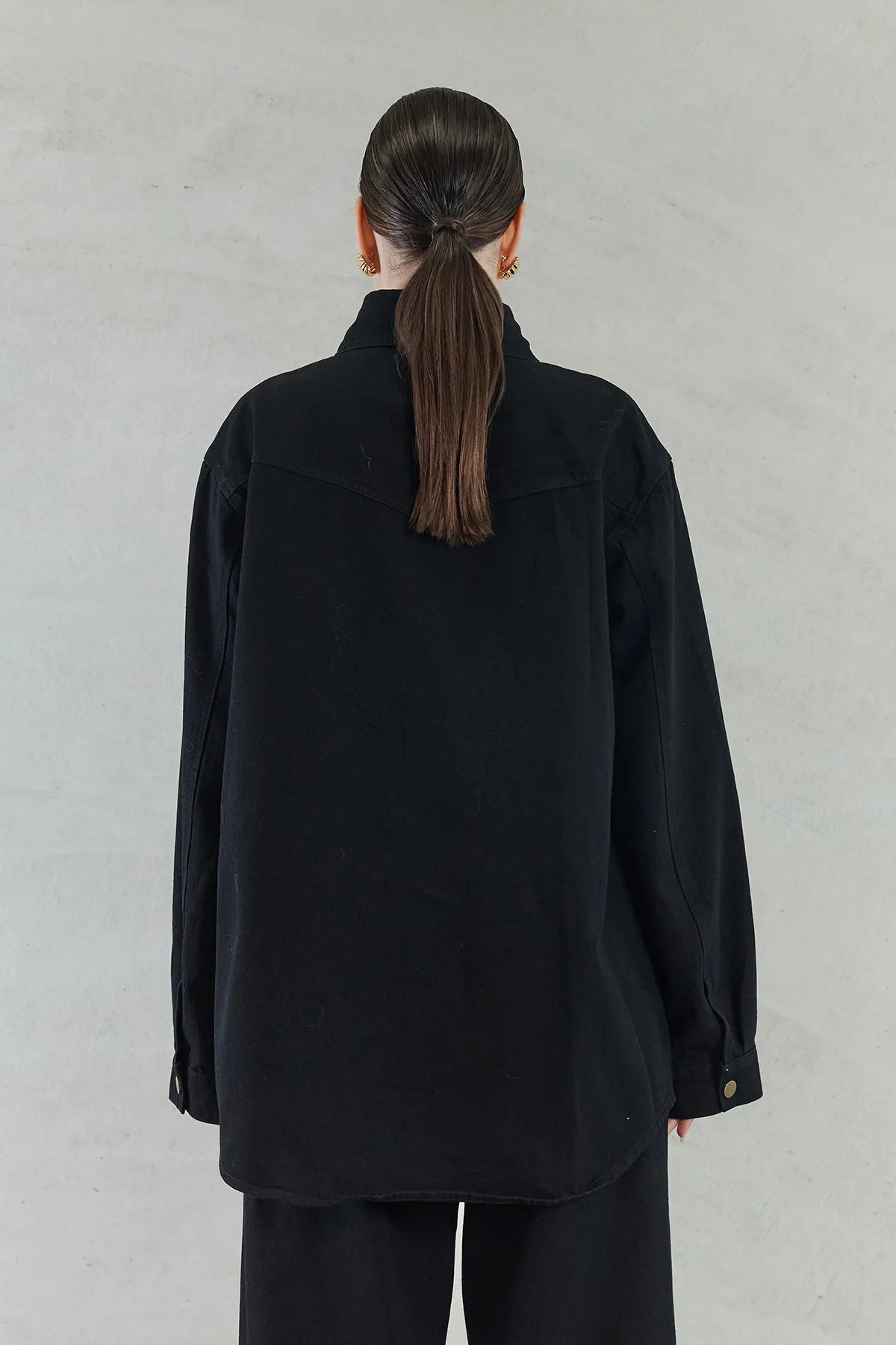 Josefina Denim Shirt Black