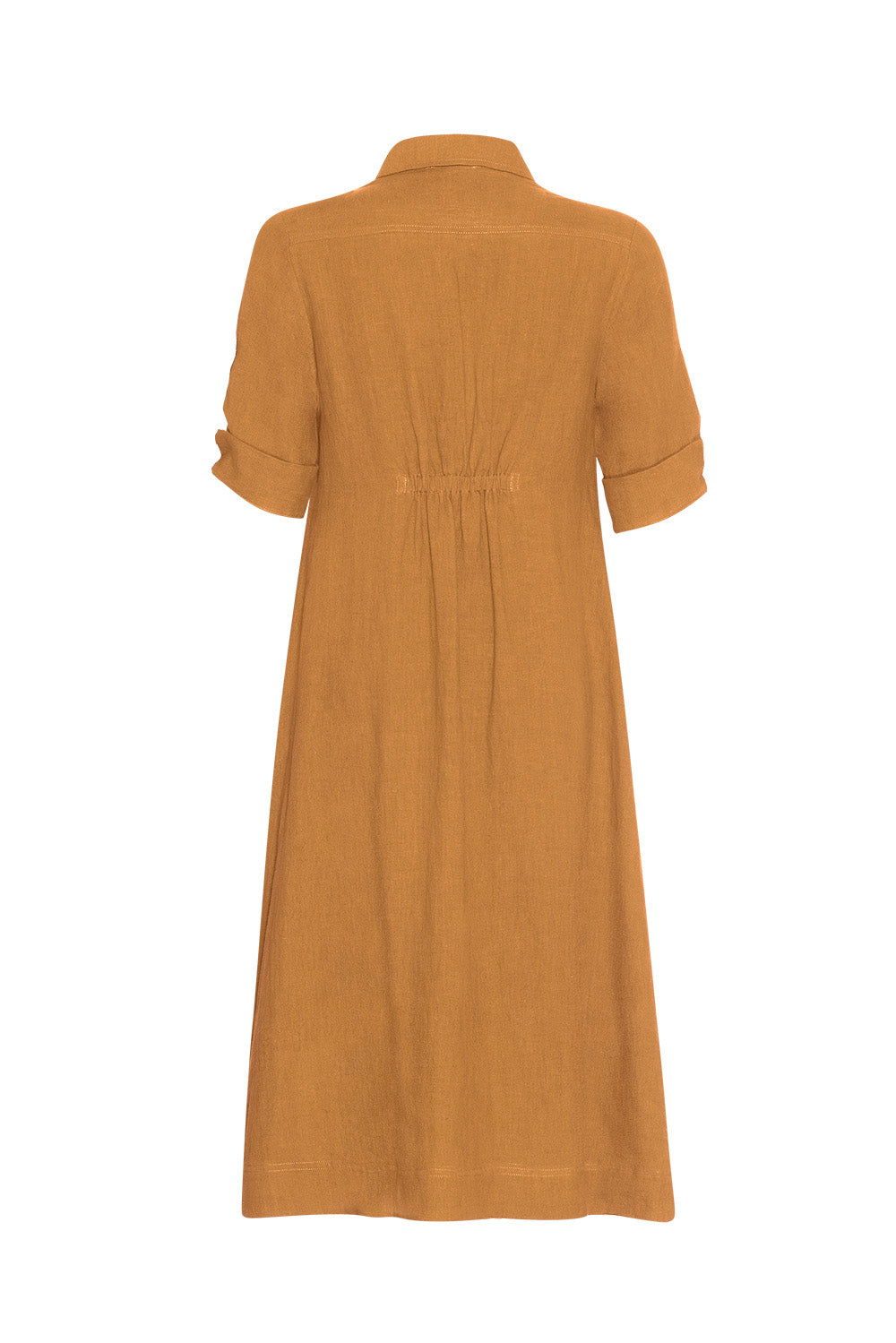 Echo Shirt Dress Saffron