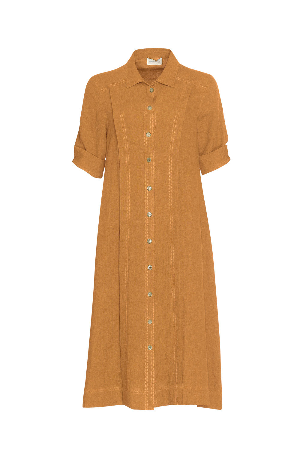 Echo Shirt Dress Saffron