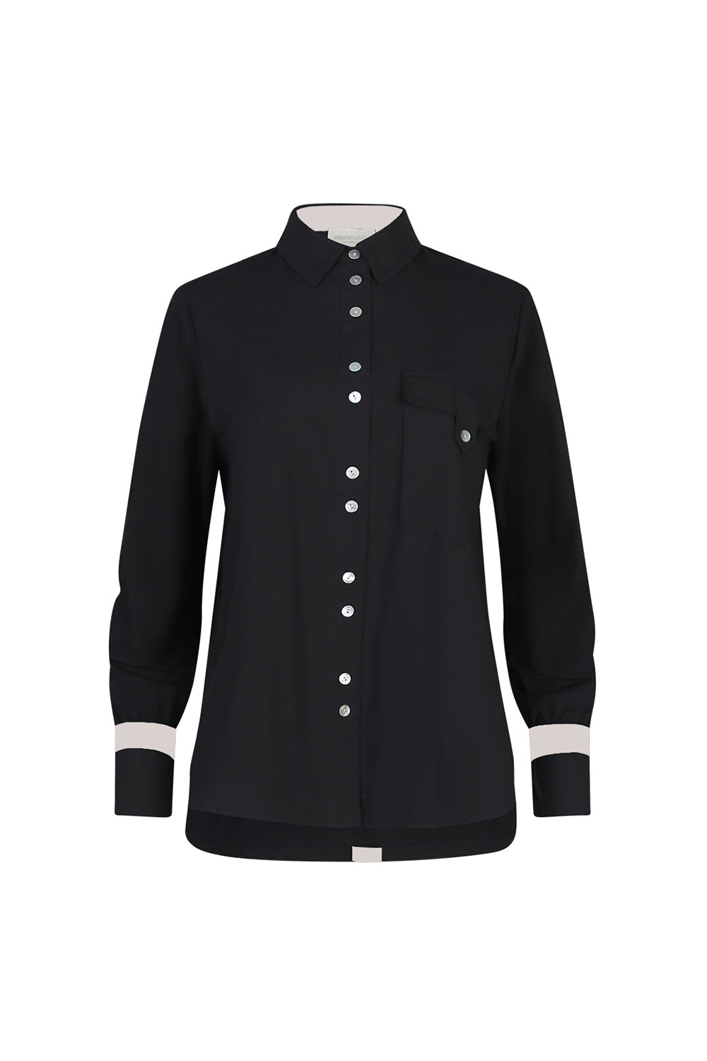 Mixed Media Shirt Black