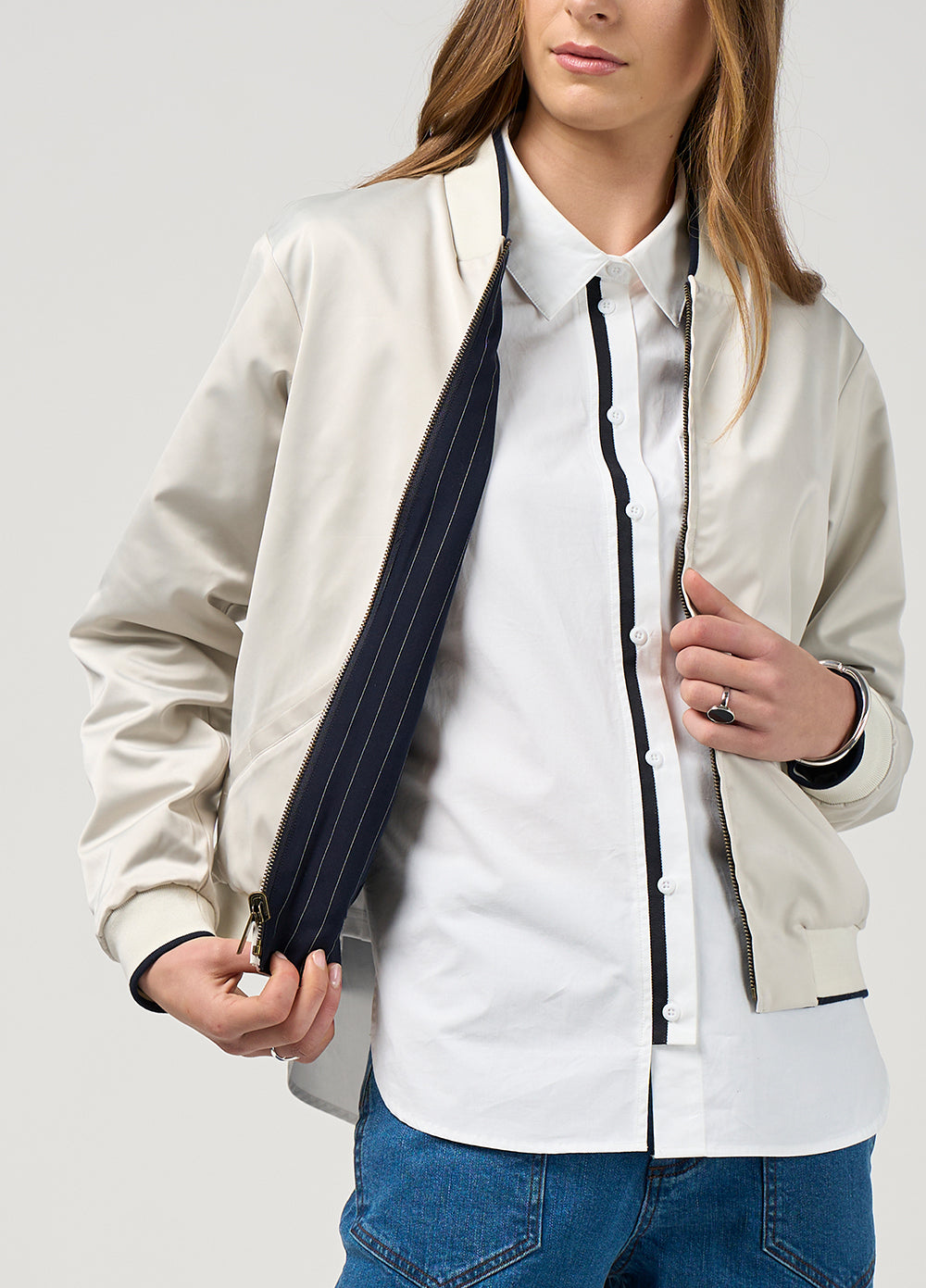 Trax Jacket Navy/Vanilla