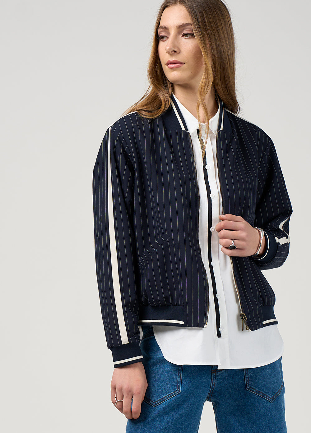 Trax Jacket Navy/Vanilla
