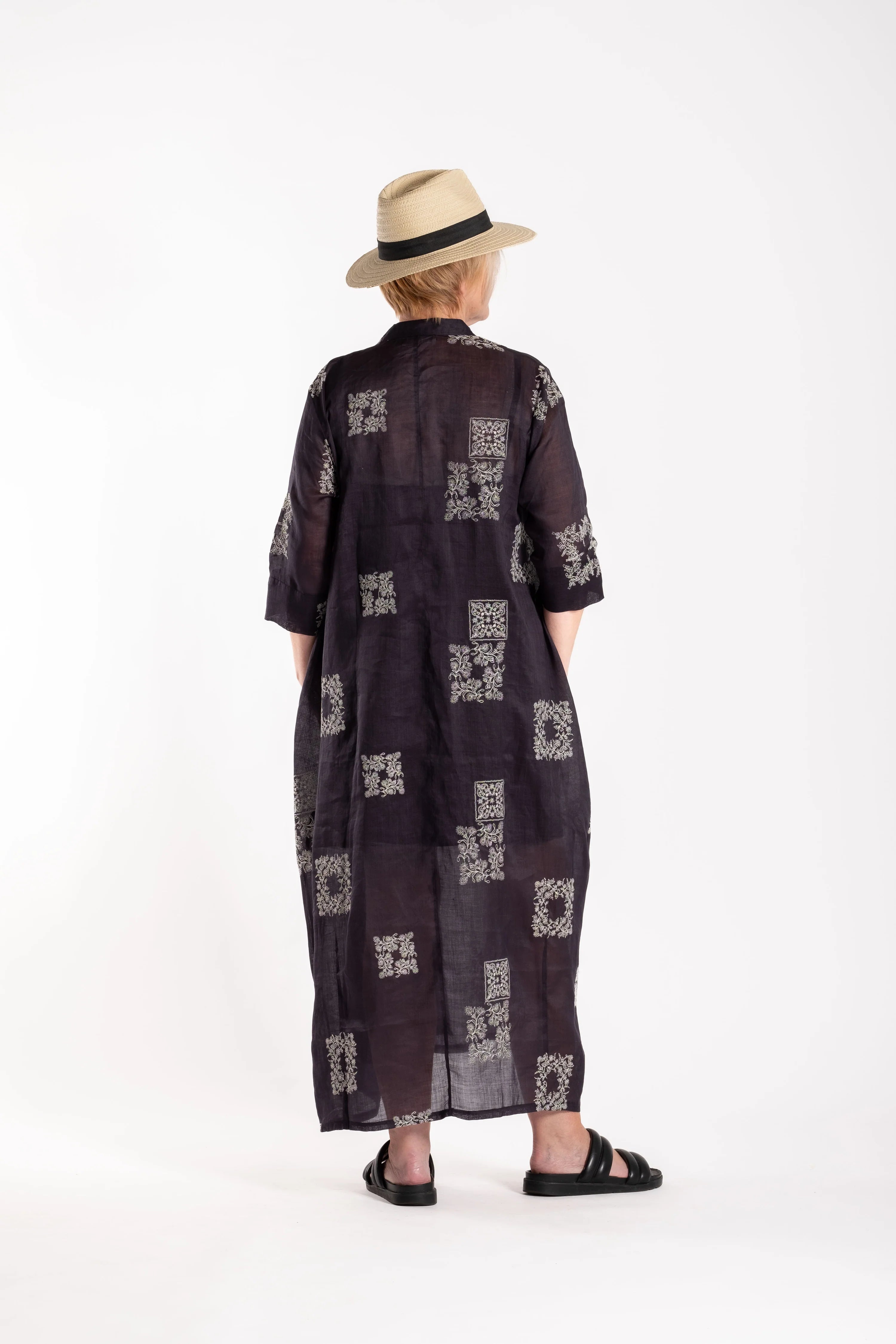 French Me Dress Cream/Black