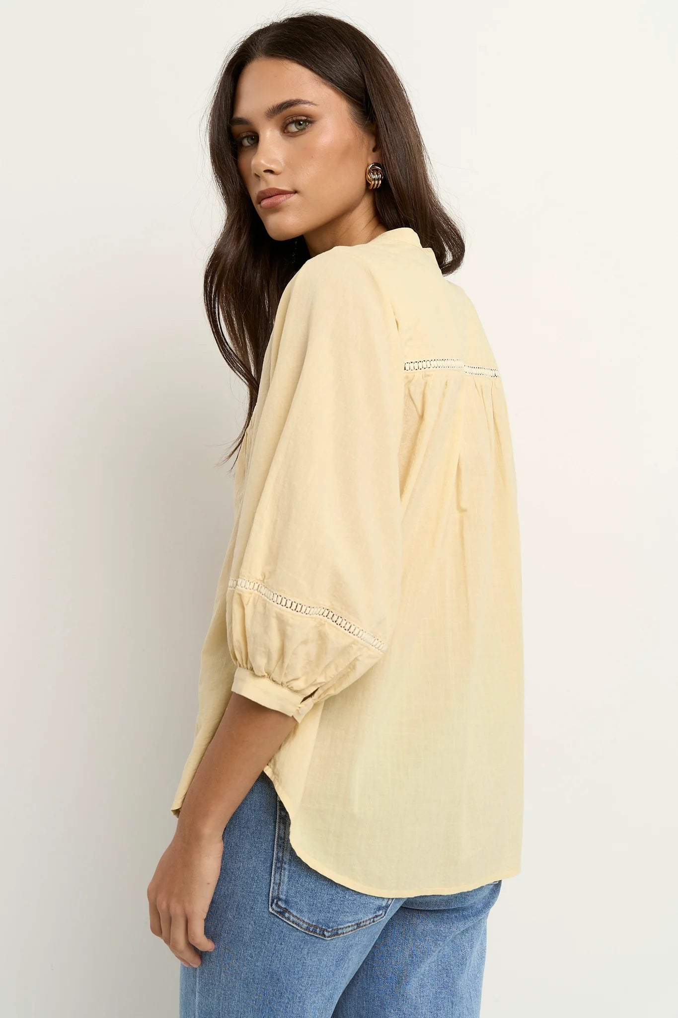 Ornamental Butter Lace Shirt