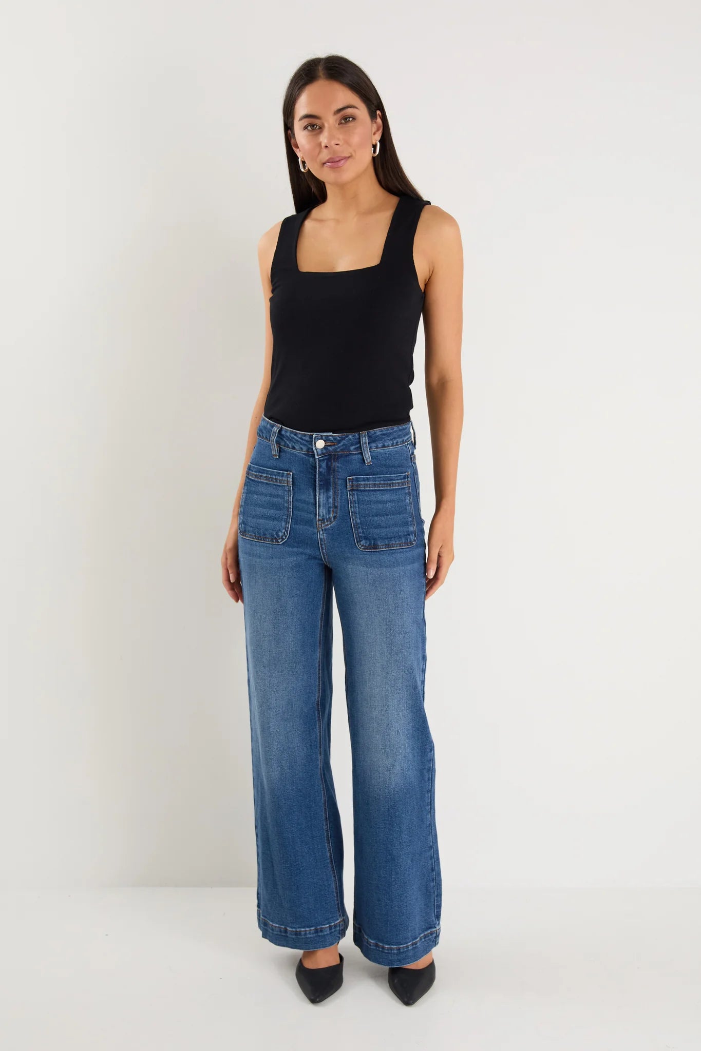 Zoey marine blue pocket jean