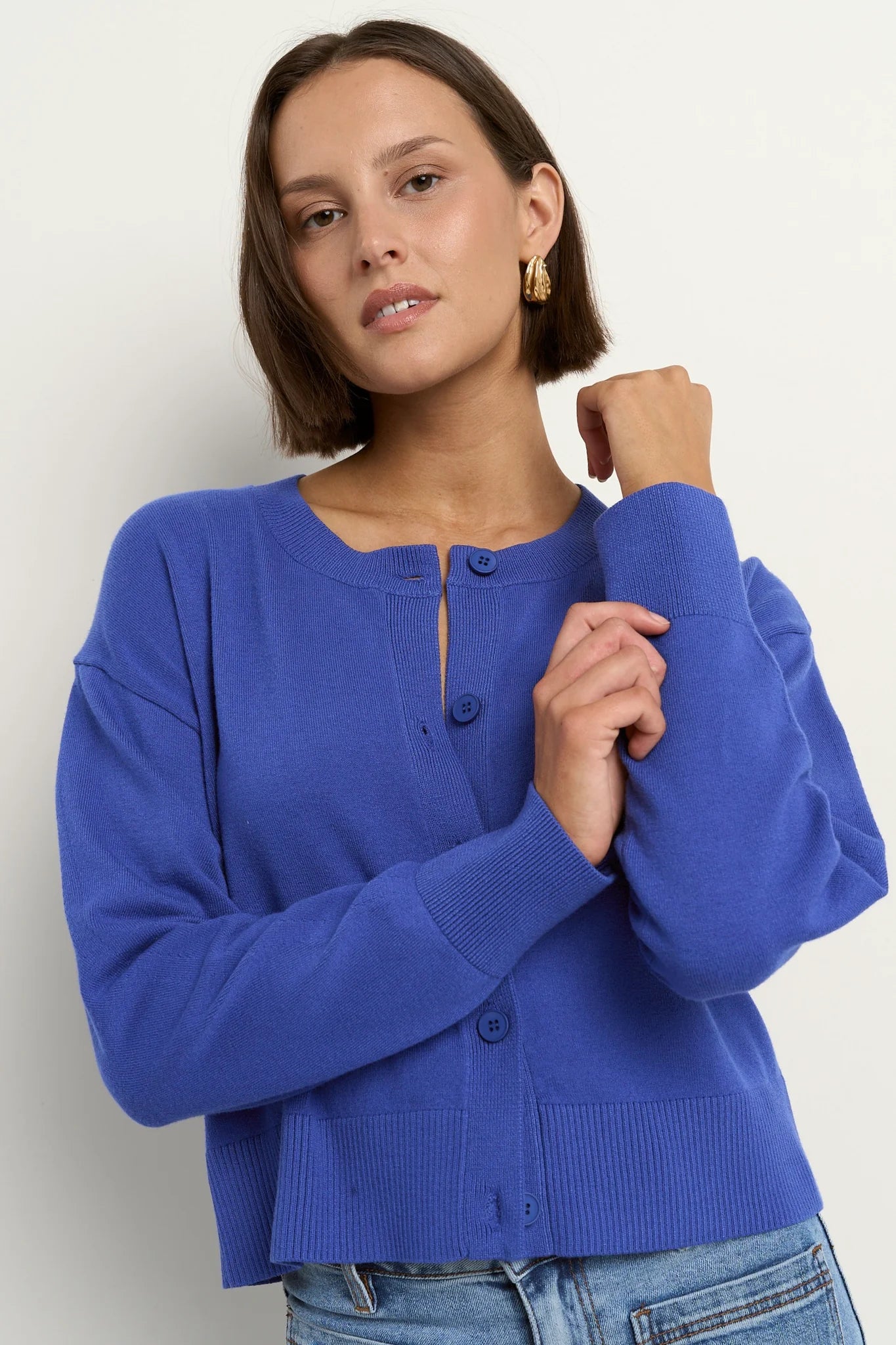 Release True Blue Cardigan