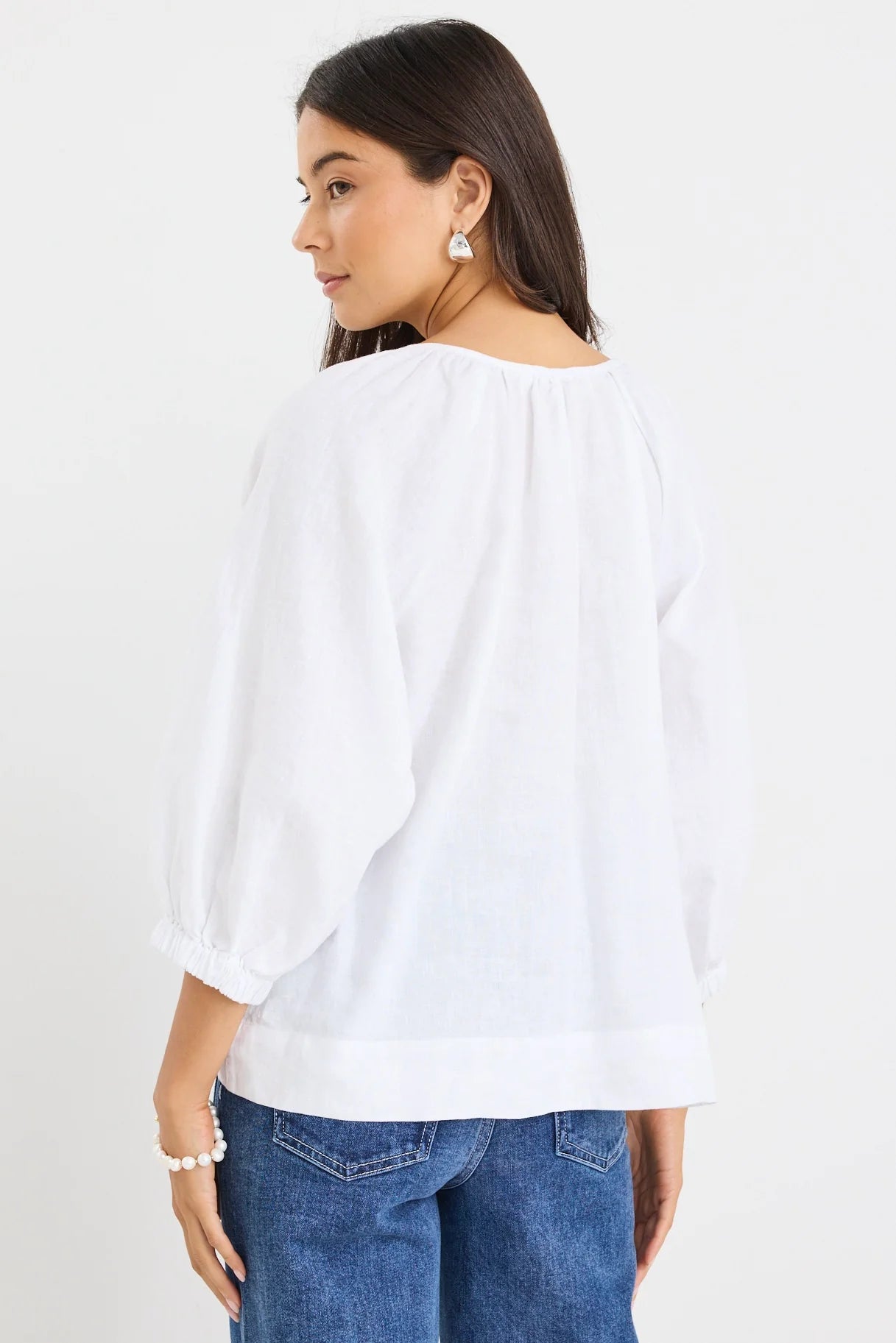 Revolutionary White Linen Top