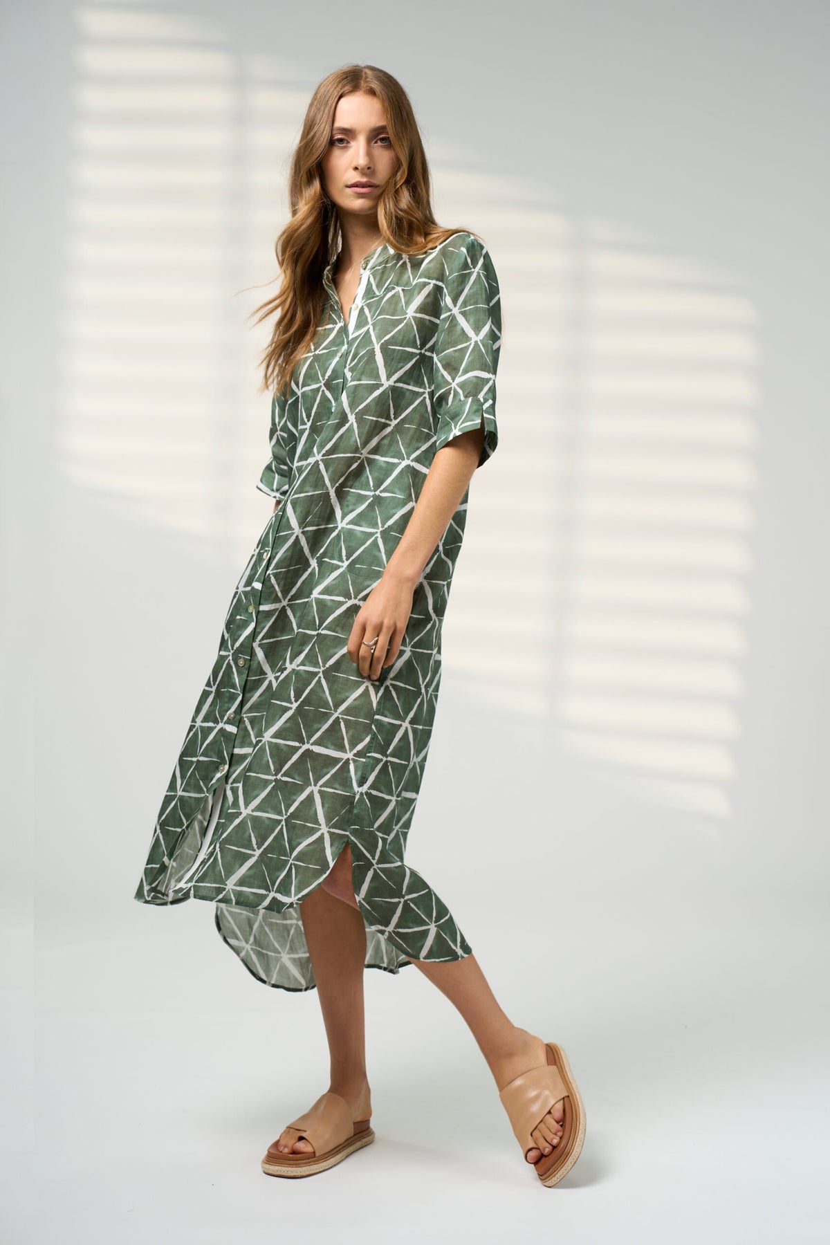 Prism shirt dress khaki