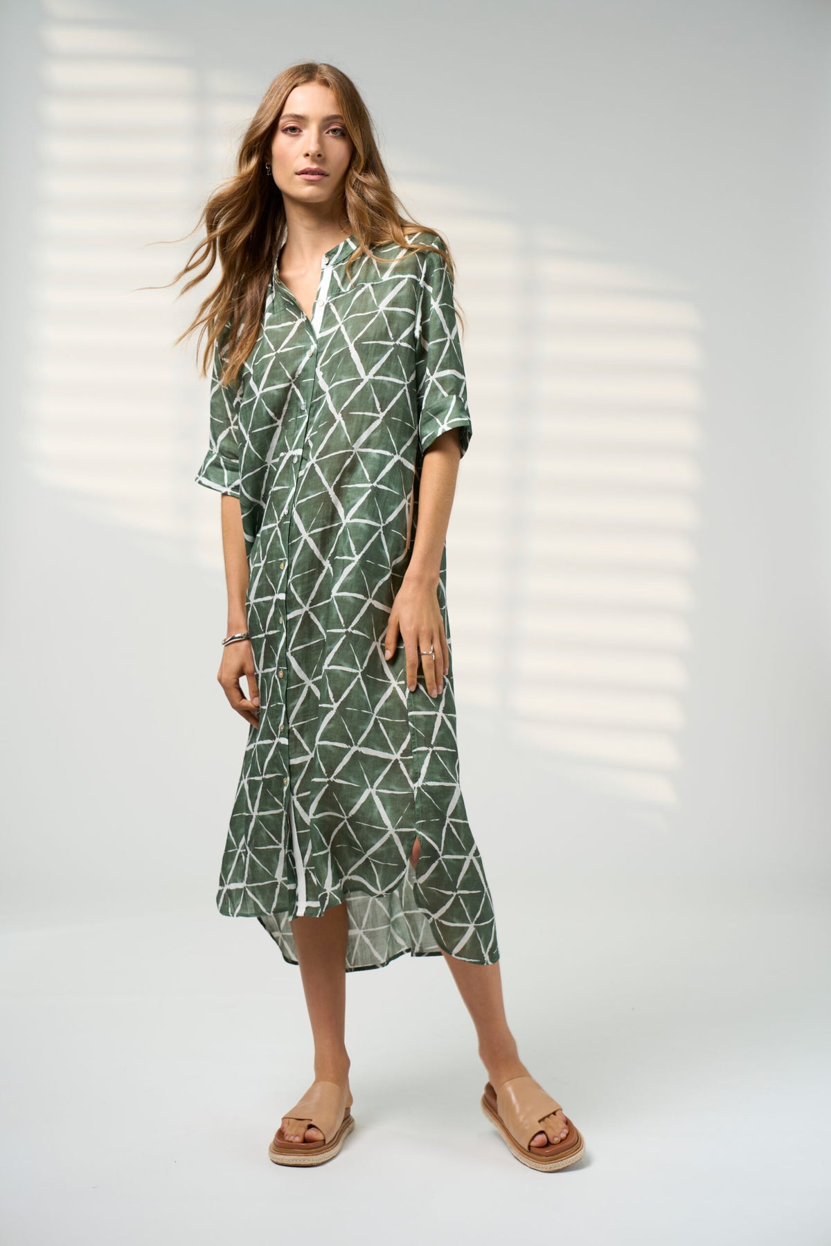 Prism shirt dress khaki