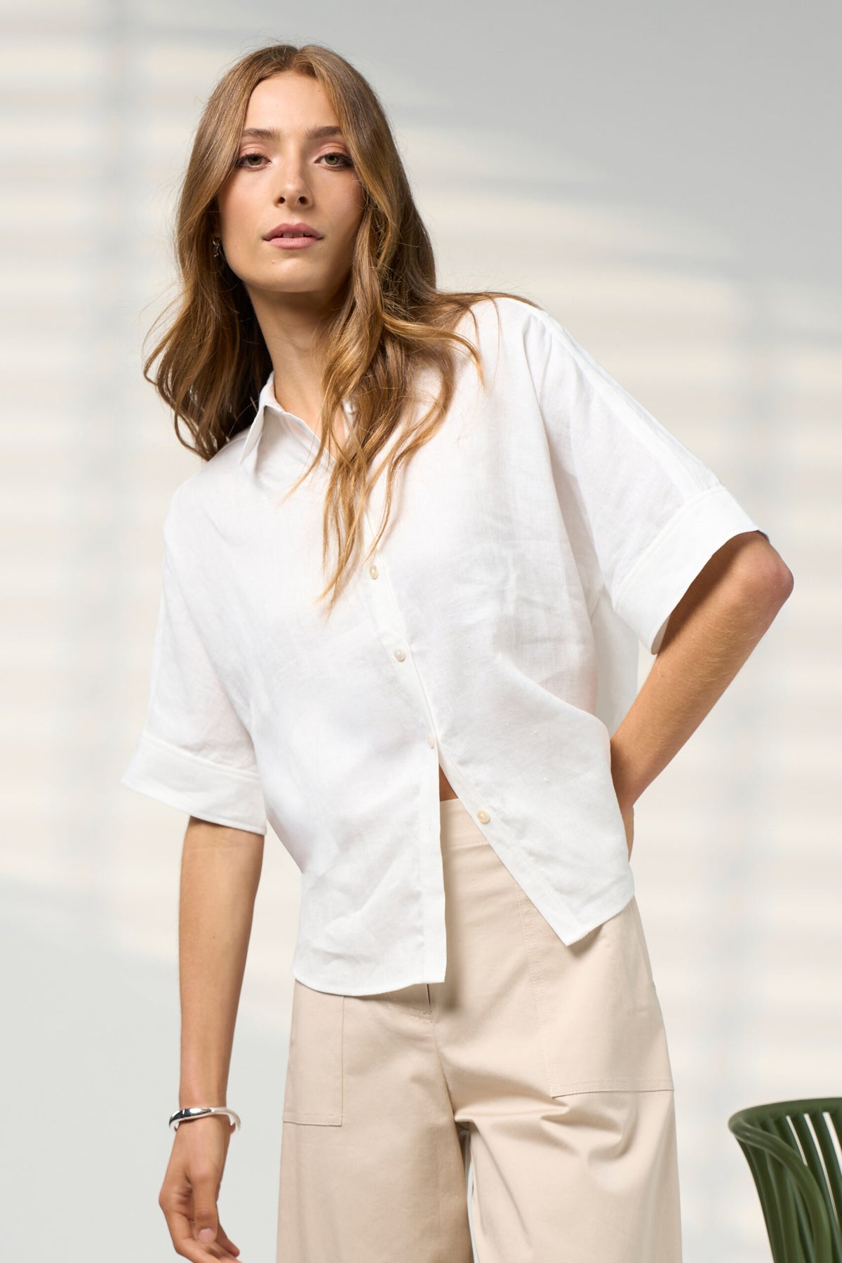 Cove shirt silk white