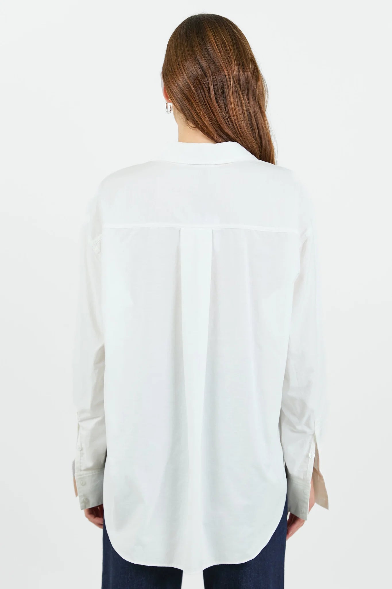 Signature Ivory Oxford Oversized Shirt
