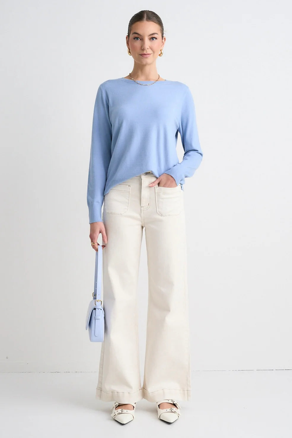 Staycation Sky Blue Jumper