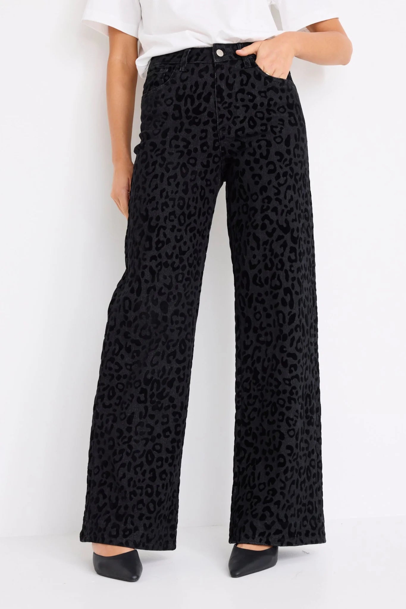 Belmont Black Animal Jean