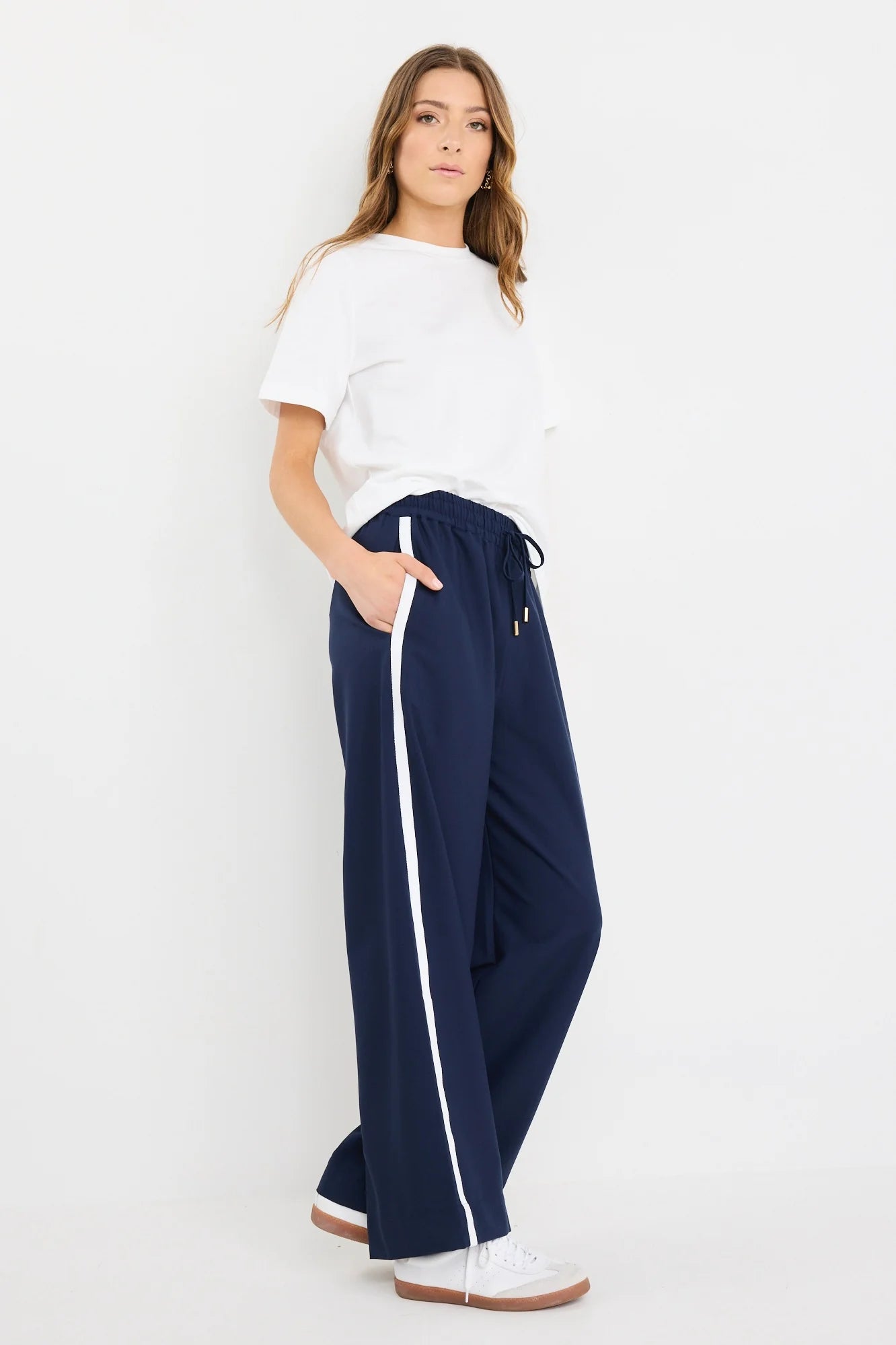 Townie Blue Side Stripe Pant