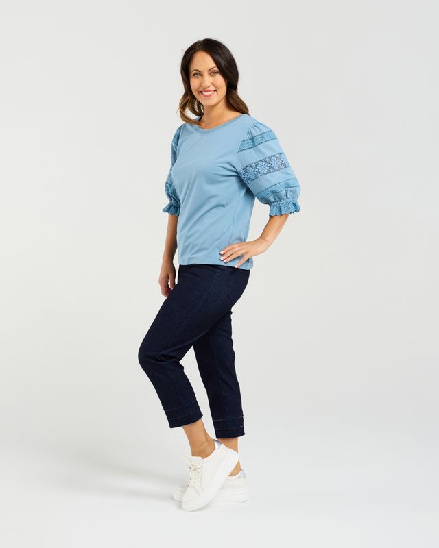 Amber Top Blue
