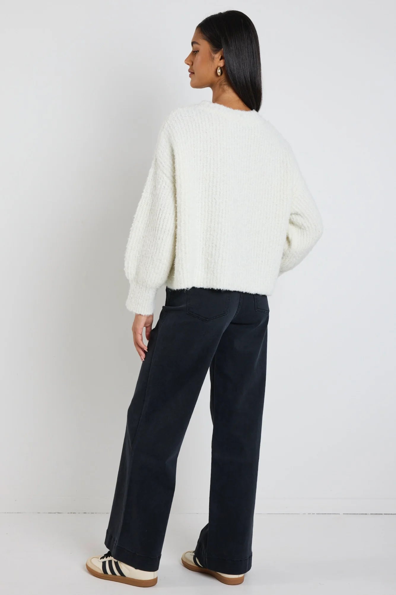 Teddy Ivory Chunky Knit Cardigan