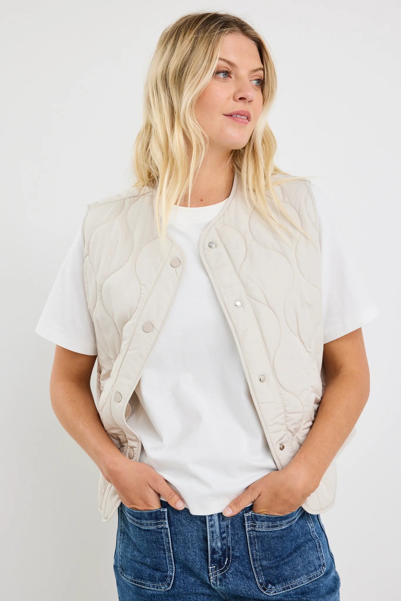 Touchstone Putty Quilted Vest