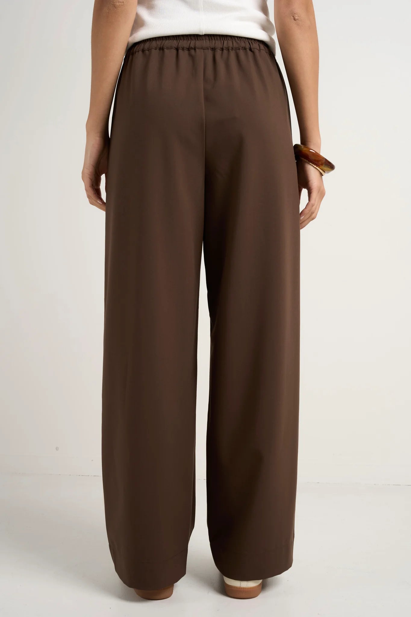 Townie Chocolate Stripe Wide Leg Pant