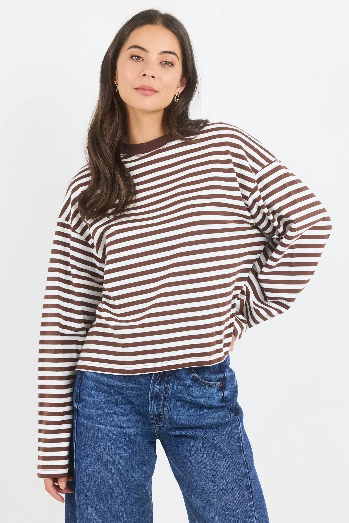 Unite Chocolate Stripe L/S Tee