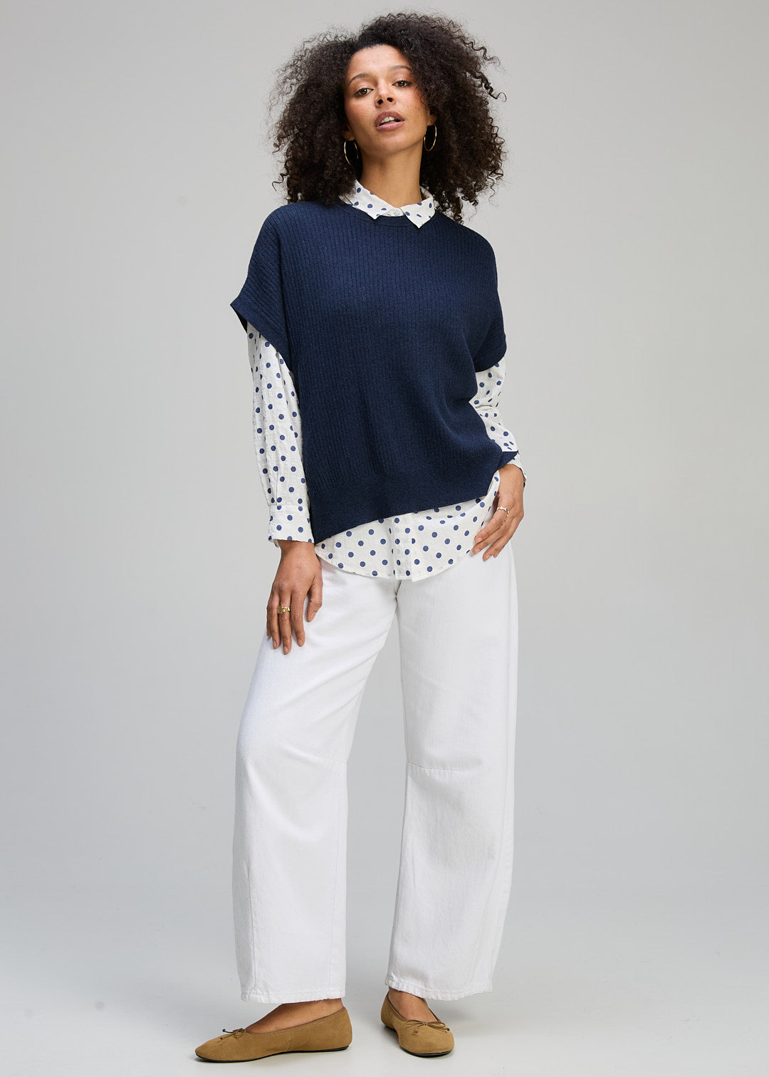 Sleeveless Crew Denim