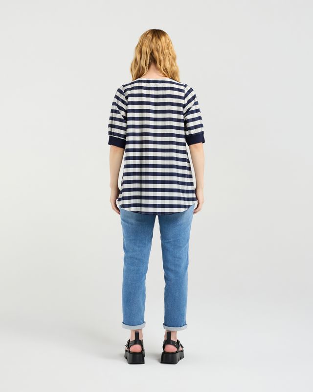 Havana Top Navy Check