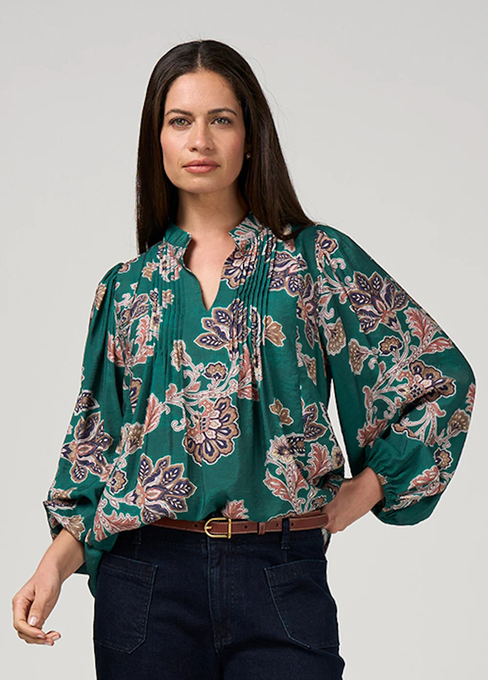 Versailles Blouse Evergreen