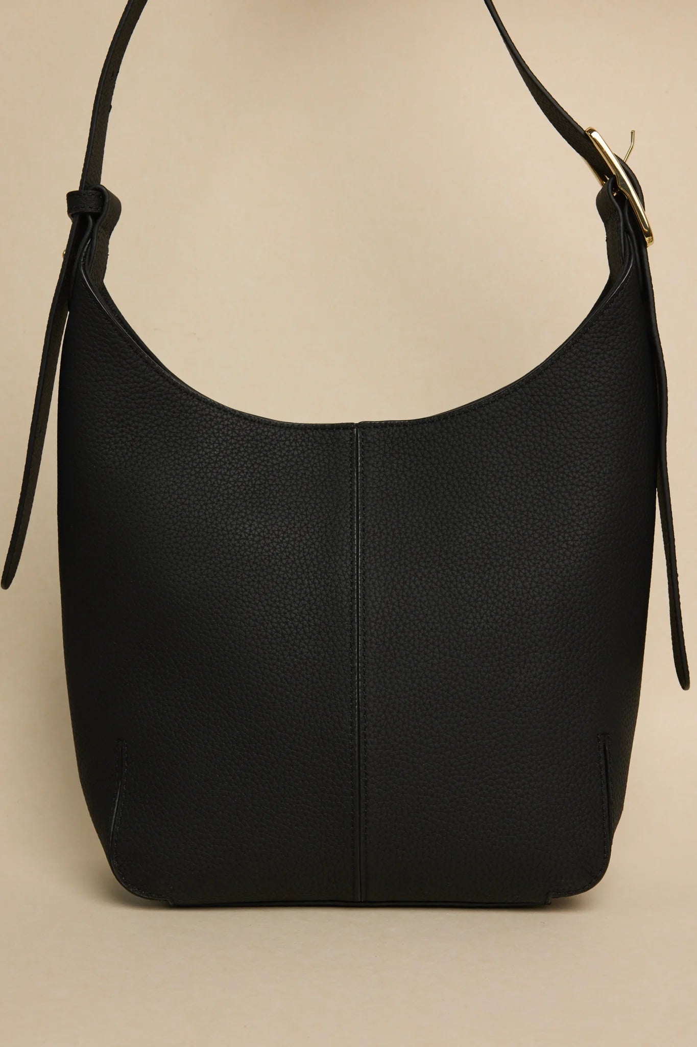 Soho Black Leather Bucket Bag