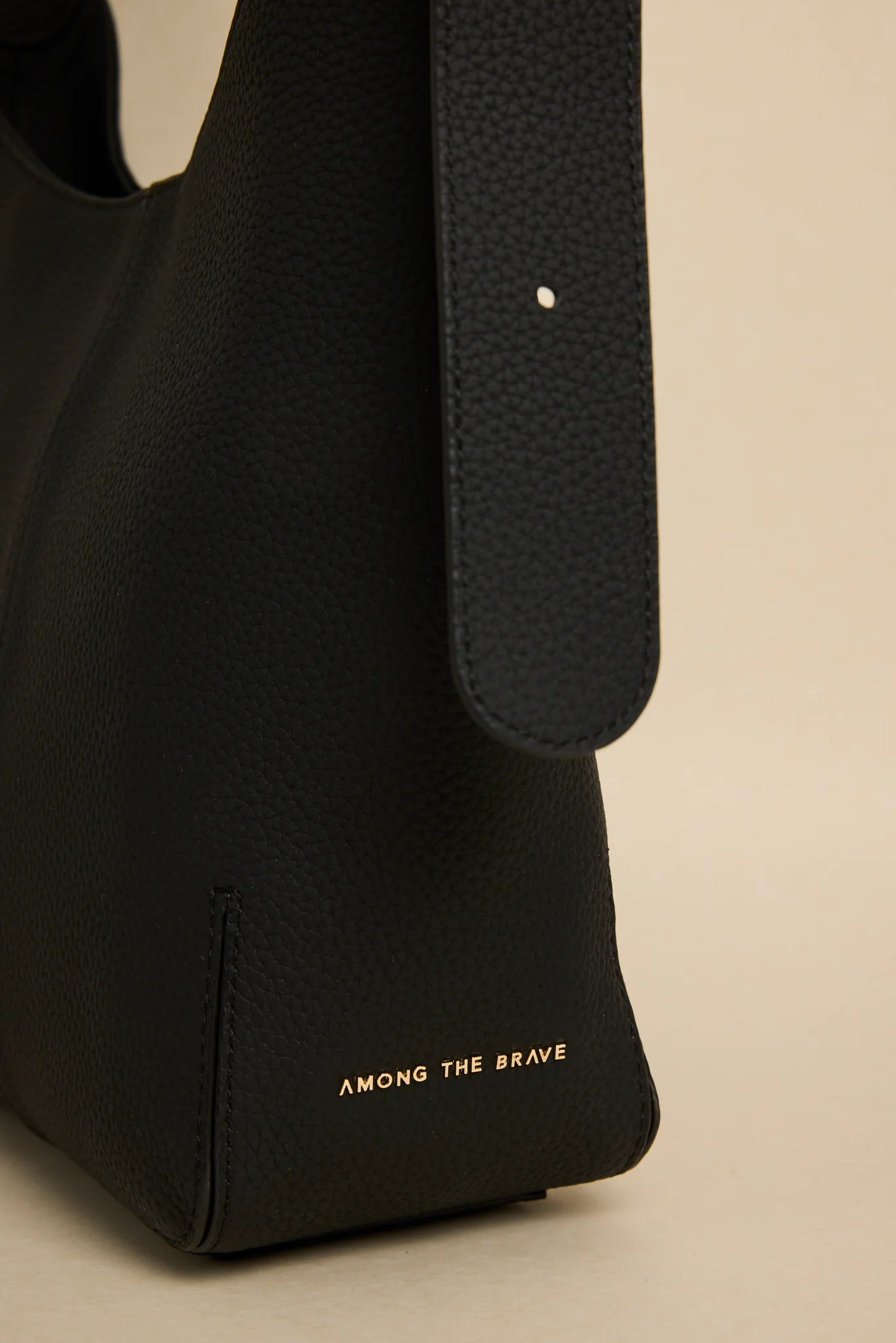 Soho Black Leather Bucket Bag