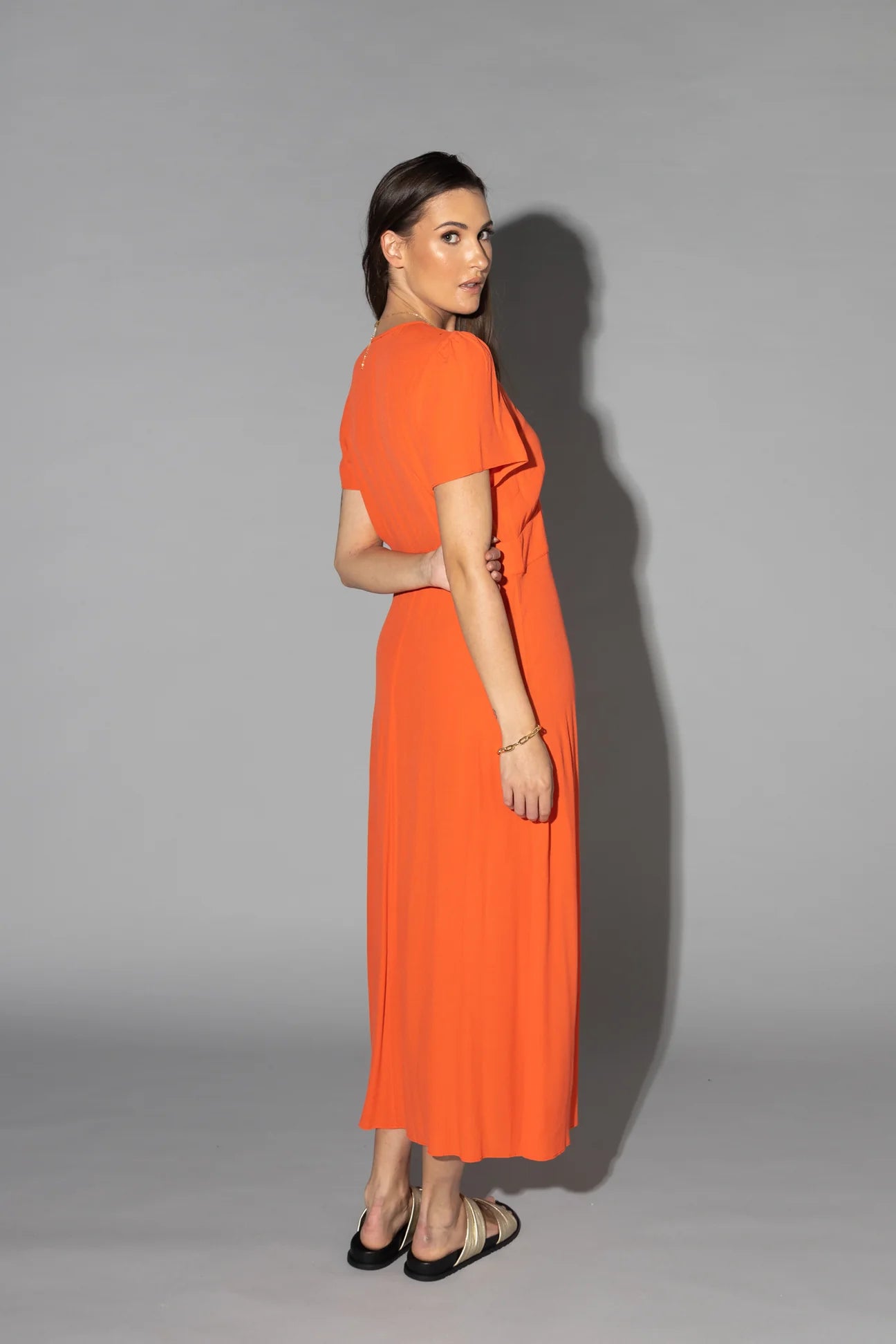 Vanessa Dress Tangerine