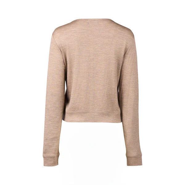 Merino Cropped Cardi twig