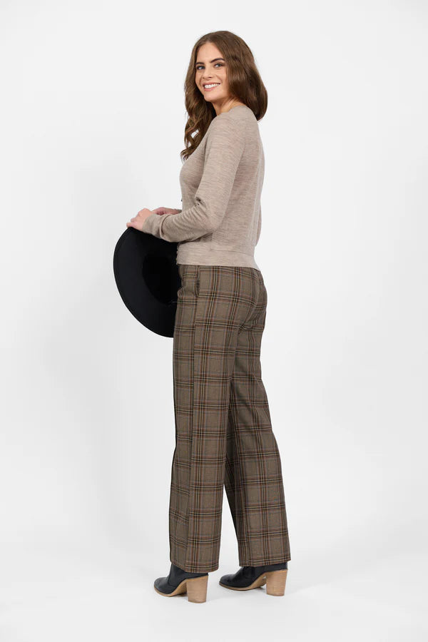 Merino Cropped Cardi twig
