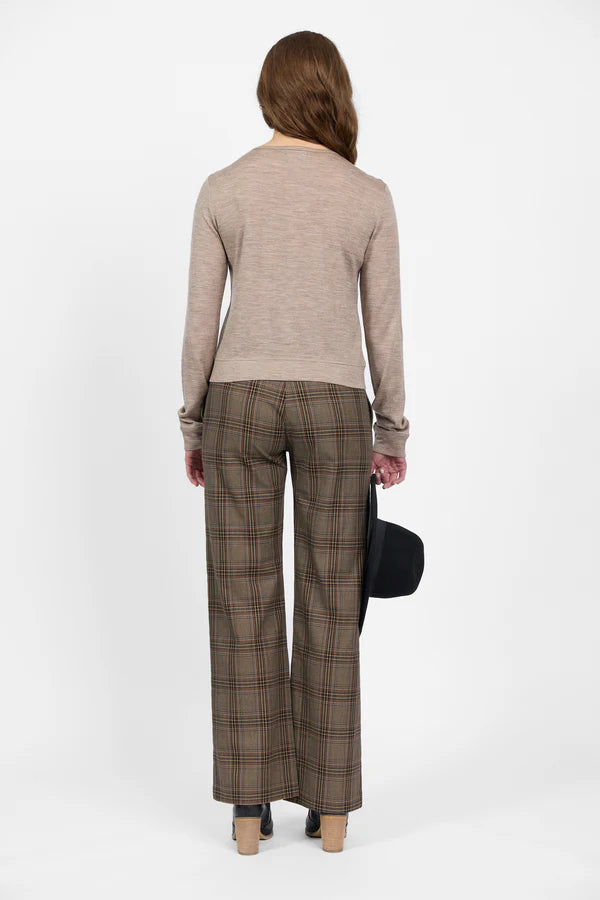 Merino Cropped Cardi twig