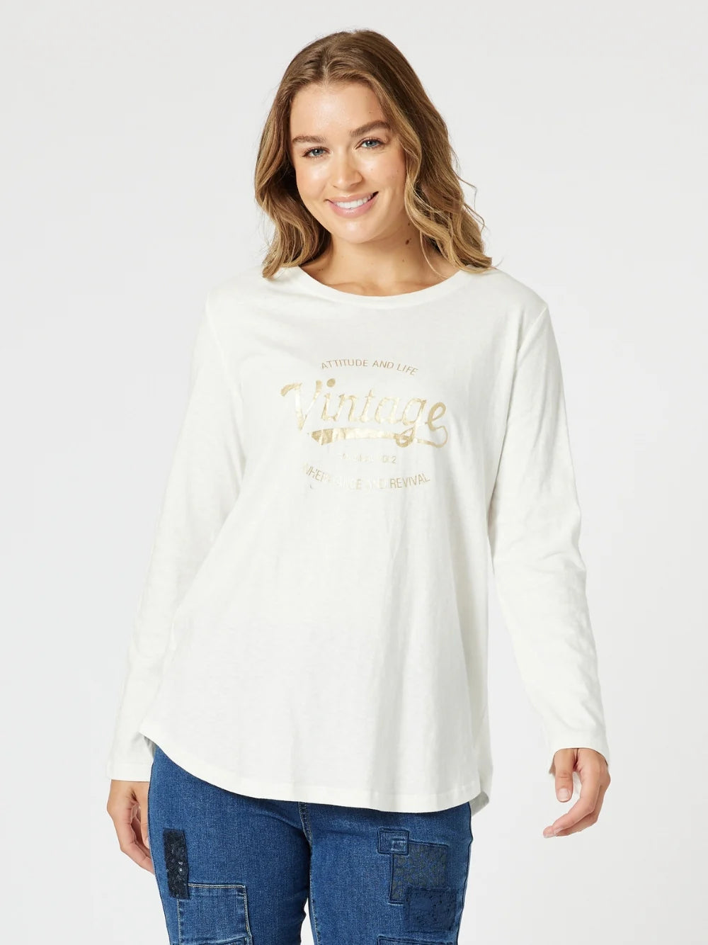 Vintage Tee White Gold