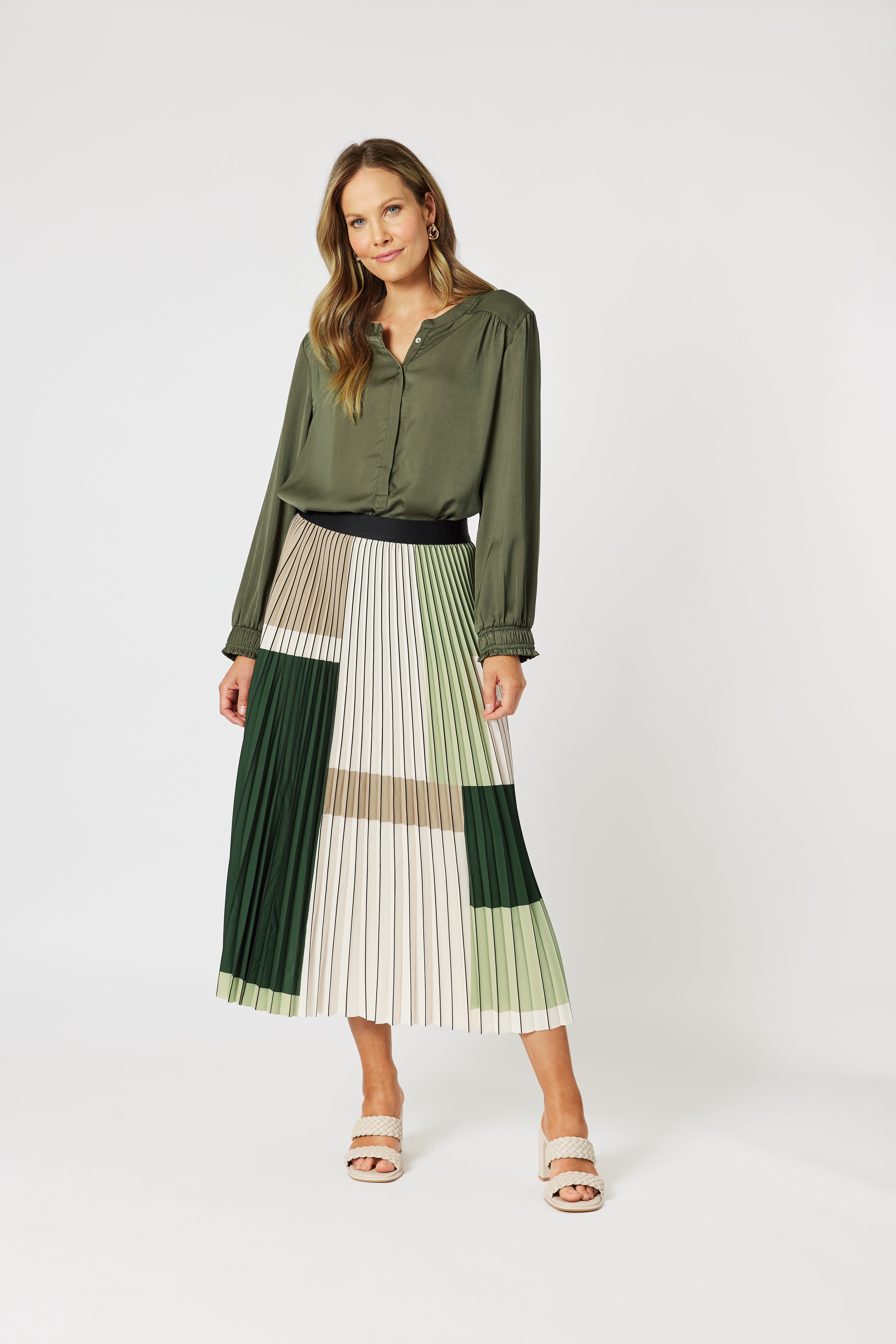 Vienna Pleat Skirt