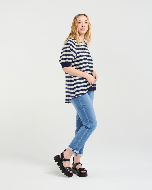 Havana Top Navy Check