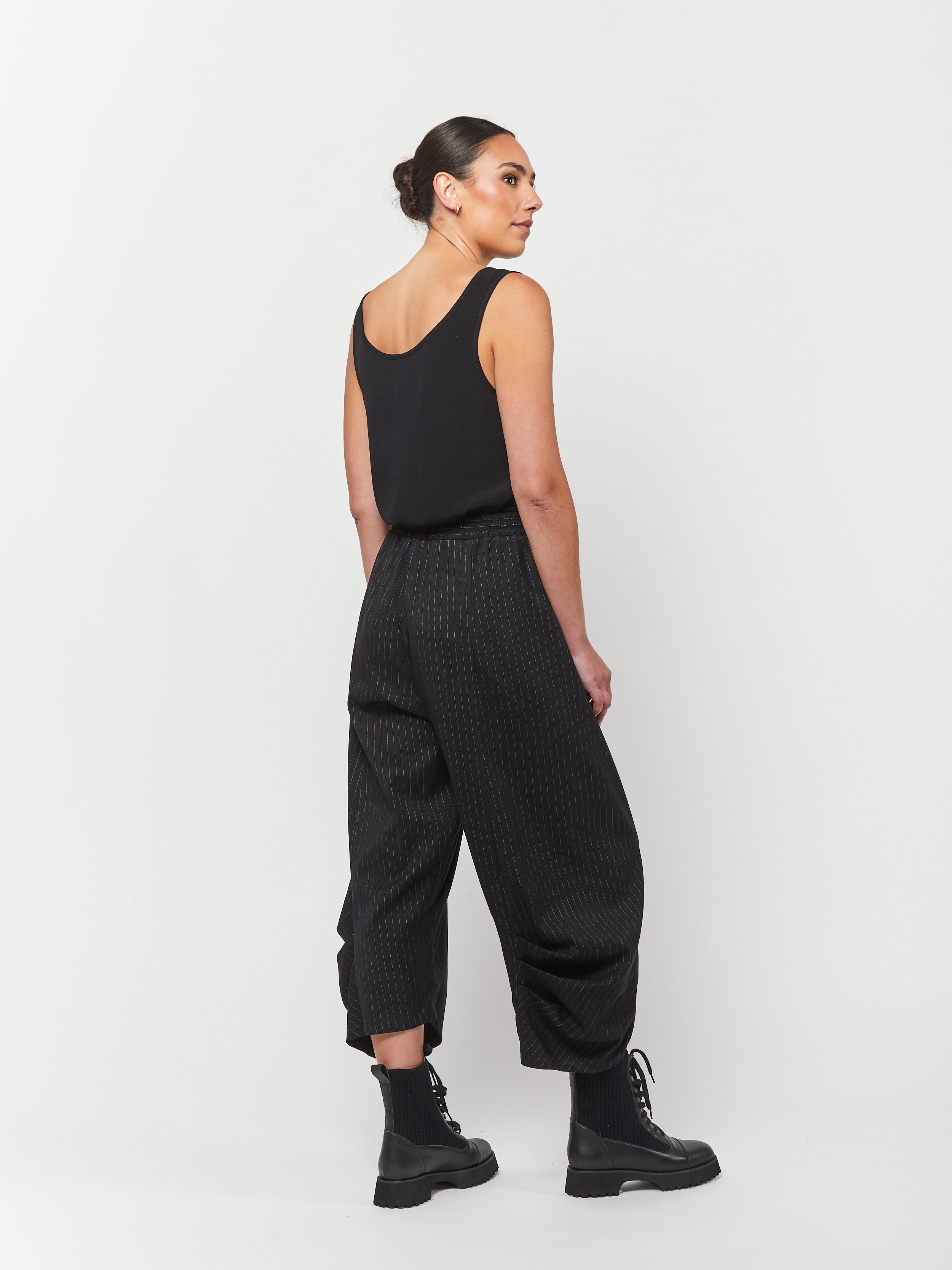 Pinstripe Pleat Pant