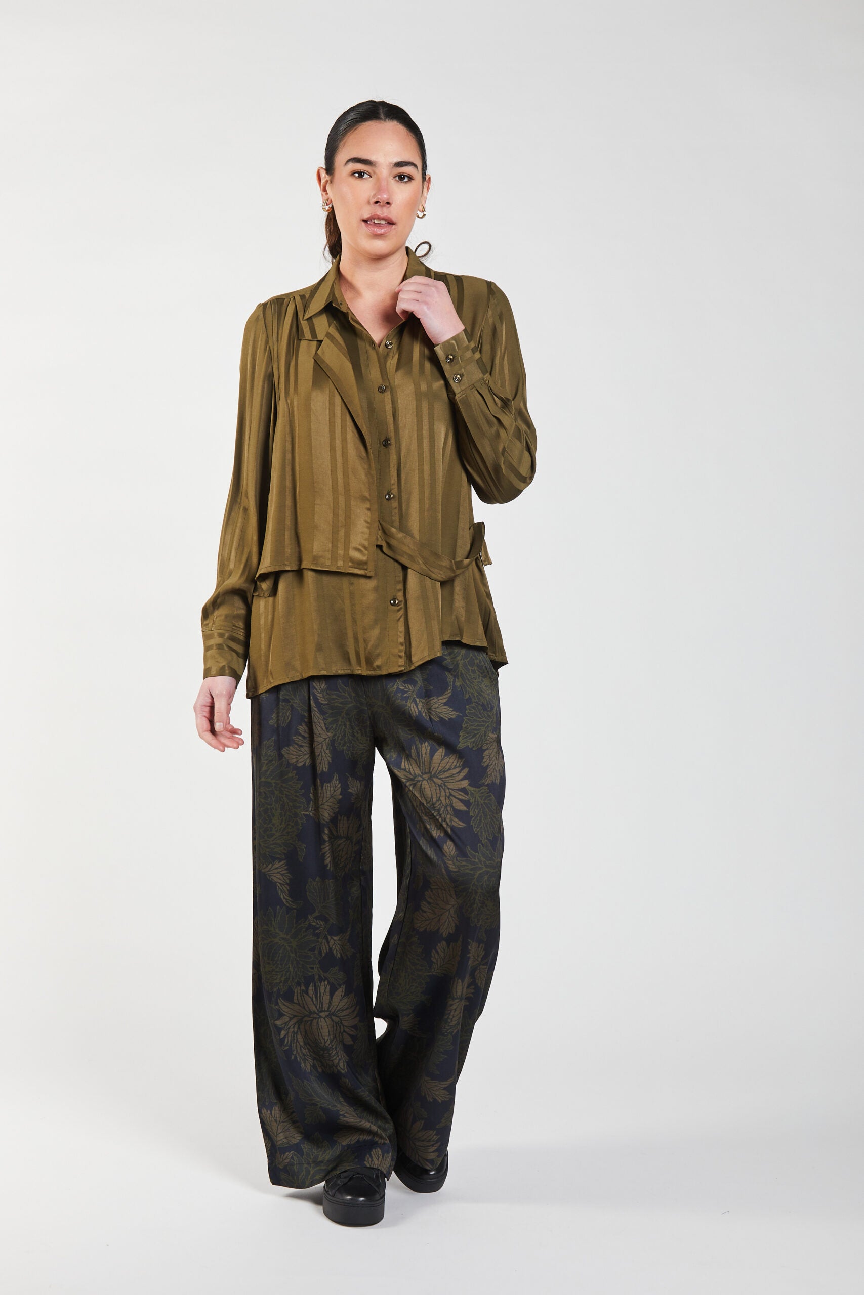 Causeway Overlay Shirt Olive