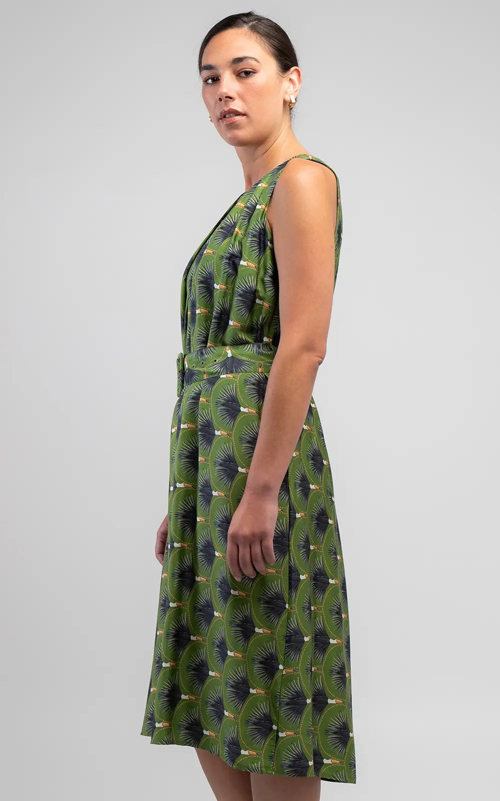 Toucan Pleated Sundress