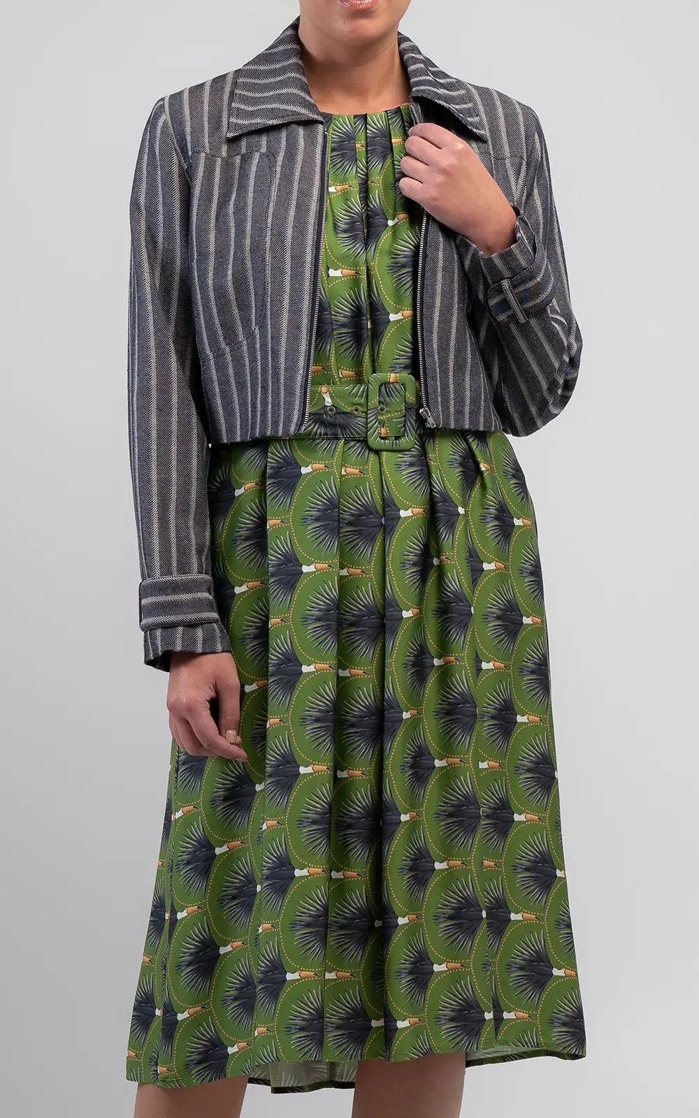 Toucan Pleated Sundress