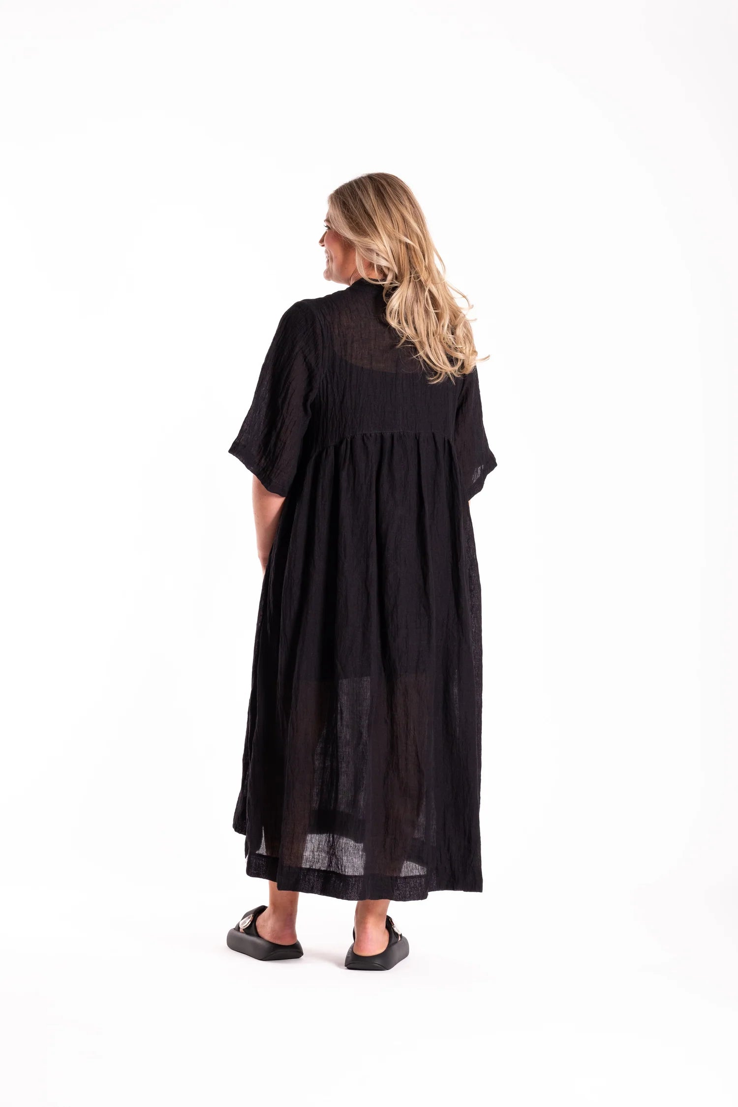 Brylee Dress Black Flax
