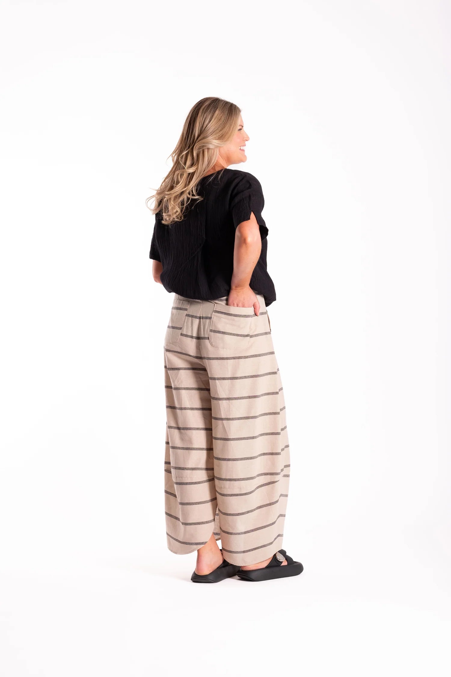 Apartment Pants White Stripe