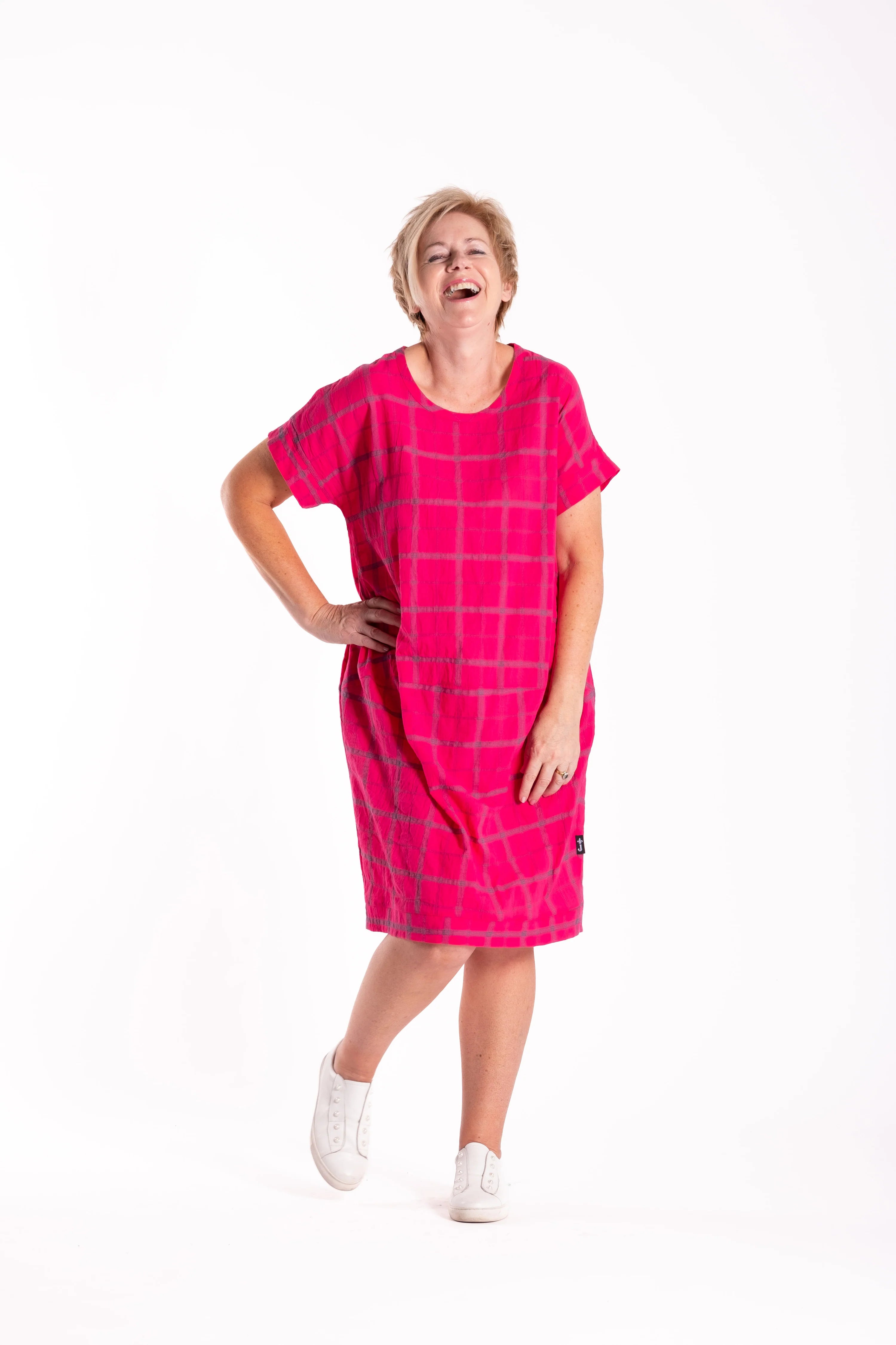Skylar Dress Pink Check