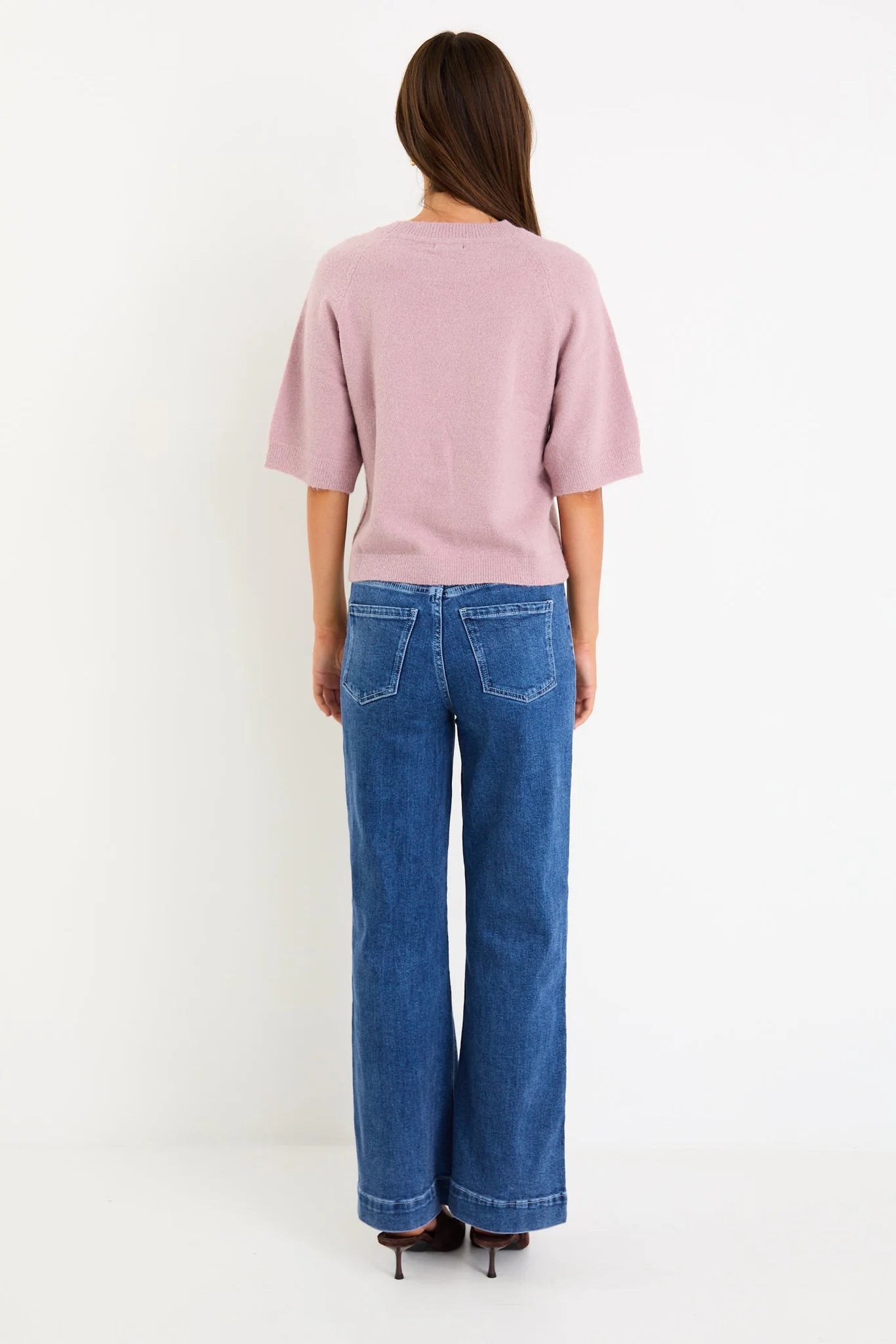 Assemble Blush Alpaca Blend Knit tee